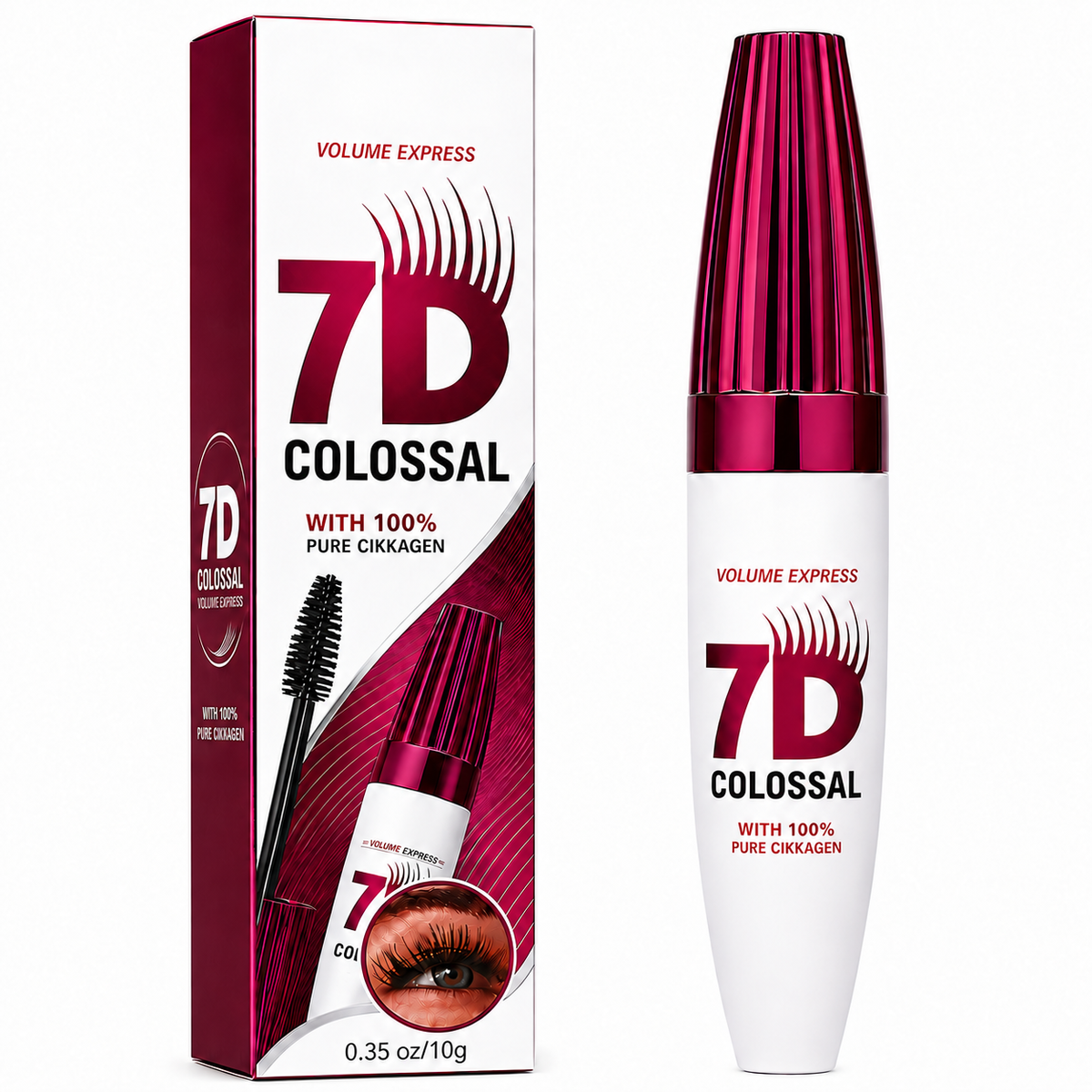 7D Waterproof Long Lasting Volume Mascara