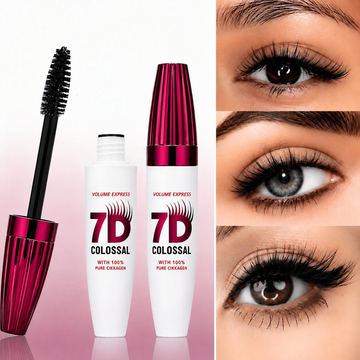 7D Waterproof Long Lasting Volume Mascara